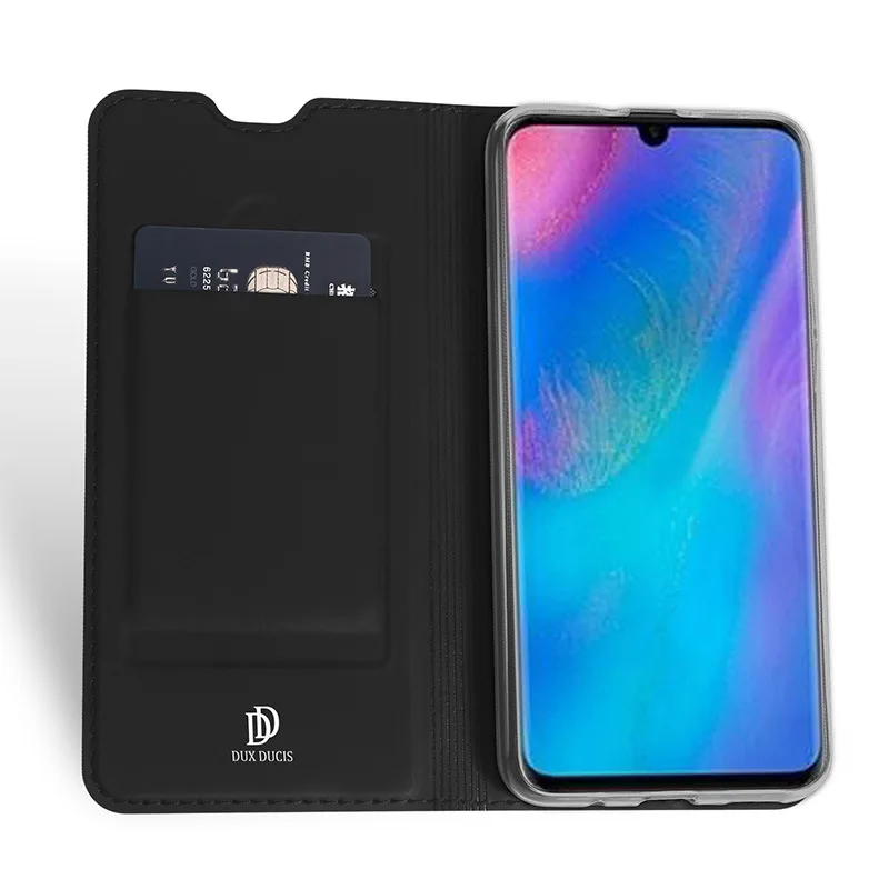 Dux Ducis Skin Touch Pu Leather Case For Huawei P30 P20 Pro Luxury Thin Card Slot Flip Cover For Honor V20 20 9x Pro Cases Bag