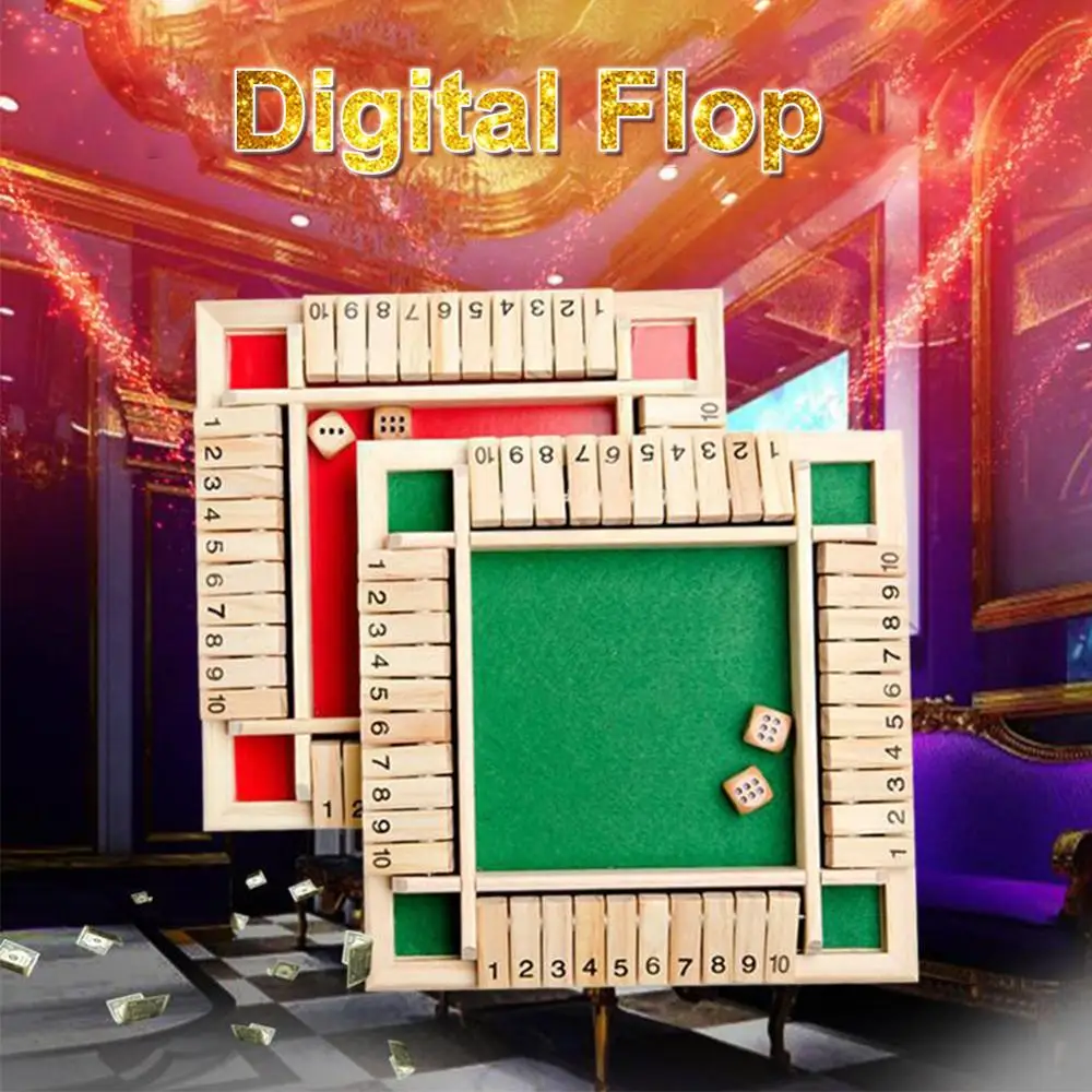 

Family Interactive Game Props Four Sided Numbers Board Game Set Dice Party Club Drinking Games