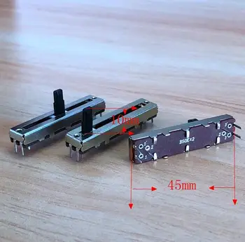 

2pcs/lot 45MM Duplex for Roland Midley Electronic Keyboard Volume Adjust Slide Potentiometer Fader 6 Foot B50KX2