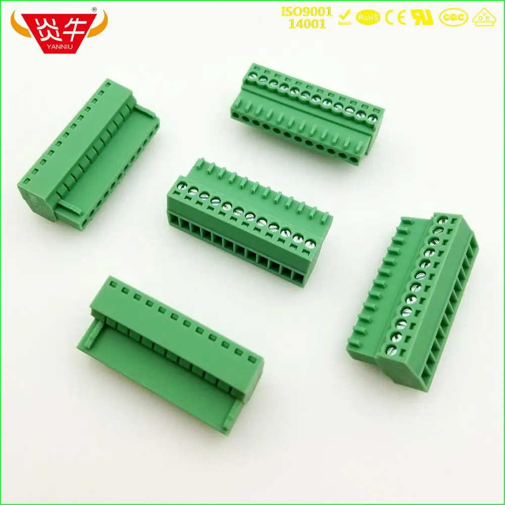 Pcb Pluggable Blocos Terminais 15 Edgk 2.54mm 2pin mc 12pin 05 – 2-st-2 54 Phoenix Degson Kefa Kf2edgk 2.54 2 p 12