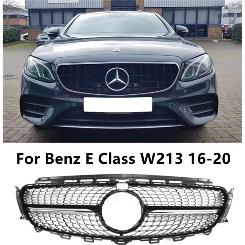 Решетка переднего бампера для Mercedes Benz E Class W213 спортивный гоночный гриль с камерой