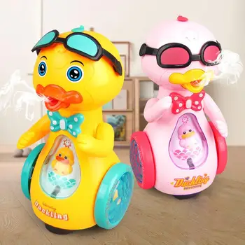 

Kids Universal Spray Music Light Electric Sunglasses Duckling Robot Puzzle Toy Baby appease Interactive Toys