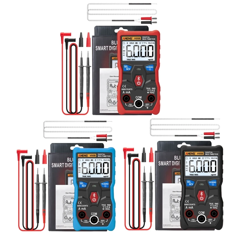 

V05B Digital 6000 Counts True RMS Bluetooth Multimeter AC/DC Current Voltage Amp
