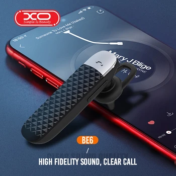 

XO-BE6 Bluetooth Earphone with Microphone Talk Time Wireless headset Sport Music Earbuds Long Last Earpiece For IPhone Huawei
