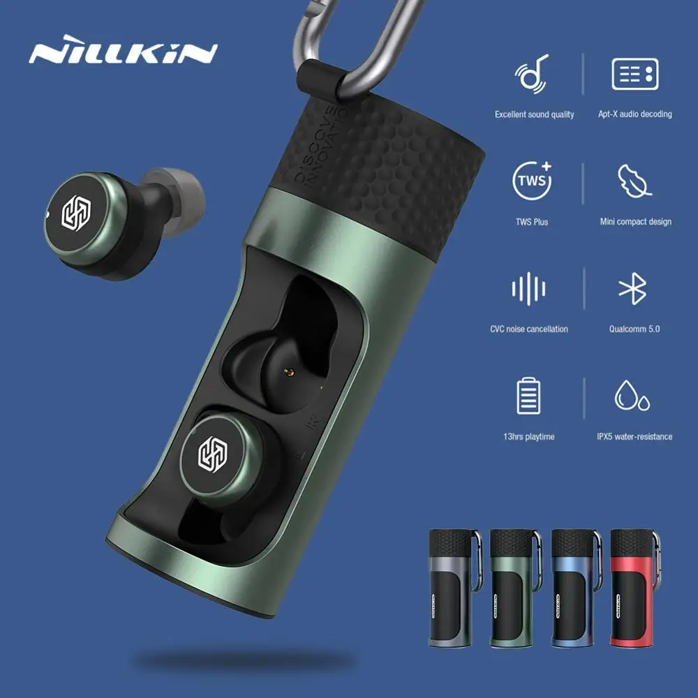 Nillkin True Wireless наушники GO TW004 гарнитура Bluetooth 5 0 с микрофоном CVC шумоподавление IPX5