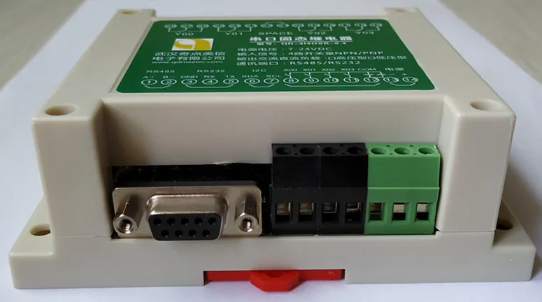 Serial Port Solid State Relay 4-way RS232 485 Communication Input and Output Support NPN Pnp12 24V