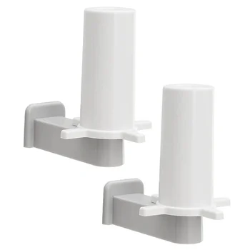 

2pcs Durable Useful Practical Sturdy Towel Holder Paper Holder Plastic Wrap Storage Rack for Kitchen