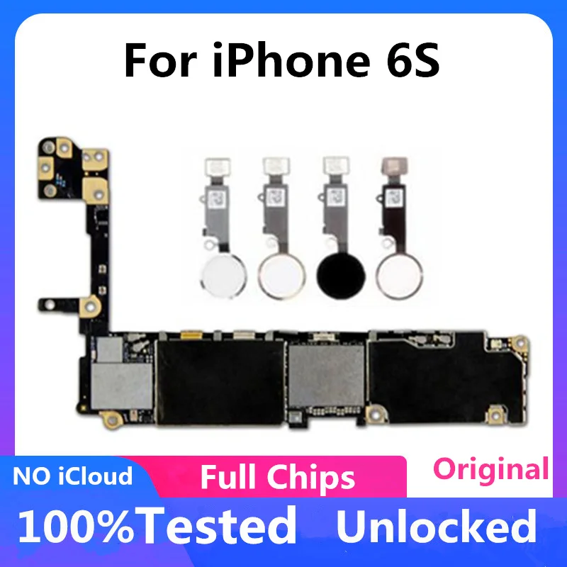 Заводская разблокированная материнская плата для iPhone 6S с/без Touch ID очистка iCloud