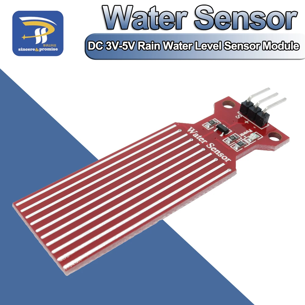 DC 3V 5V Rain Water Level Sensor Module Detection Liquid Surface Depth ...