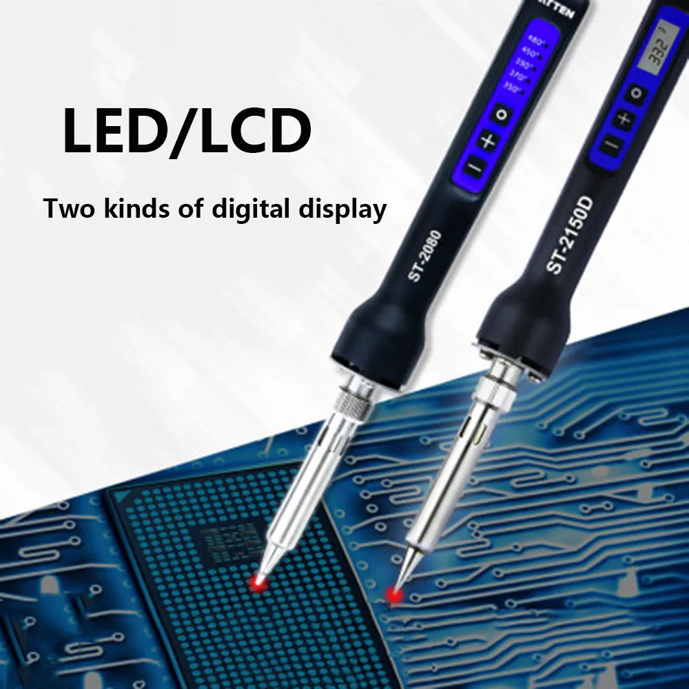 Kopen ATTEN ST 2065D ST 2080D ST 2150D LED digitale display thermostaat elektrische ijzer automatische slaap shutdown temperatuur verstelbare