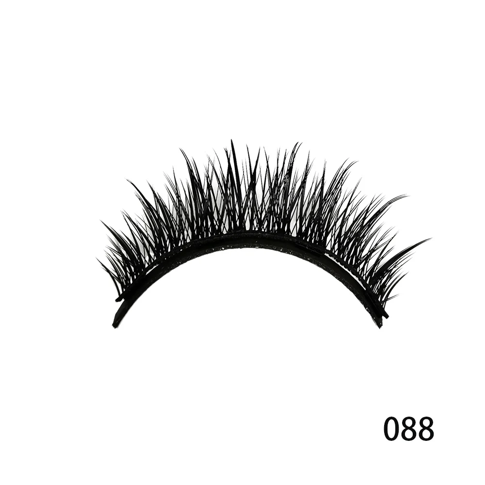088 Magnetic Eyeliner Eyelashes Kit Magnetic 3D Eyelashes Liquid Eyeliner False Lashes Eyelash Curler Reusable Falses Eyelash - Цвет: 088