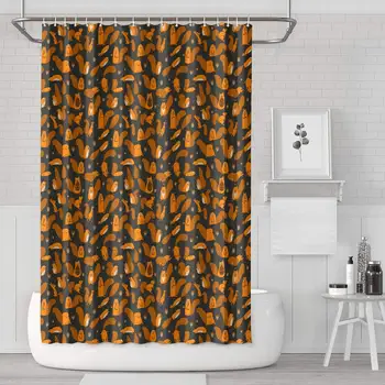 

Funny Squirrel with Nut Shower Curtain Bath Curtain Liners Polyester Cloth Design Pattern Soft Decorative Space Bathroom Curtain