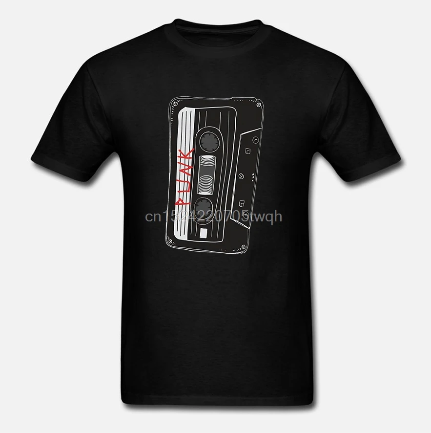 Мужская футболка в стиле панк ретро-дизайн большого размера рок пара крепкие