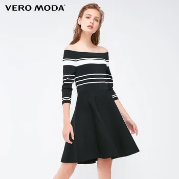 

Vero Moda Women's Striped Round Neckline 3/4 Sleeves Dress | 319146505