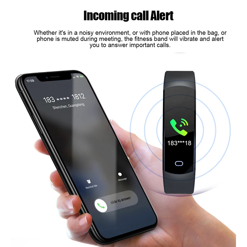 Смарт Bluetooth часы IP67 Водонепроницаемый трекер сердечного ритма фитнес-браслет красочный экран монитор артериального давления браслет