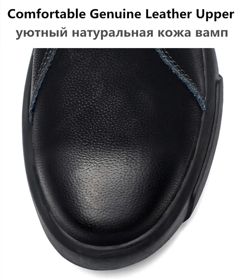 UEXIA Outdoor Handmade Warm Men Boots Autumn Winter Fur Ankle Fashion High Quality Snow Vintage Men Shoes Footwear Size 38-47