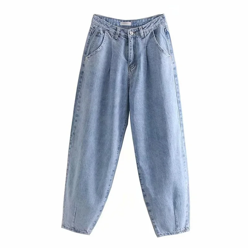 Новинка осени, женские мешковатые джинсы с плавчатой отделкой, джинсы редис, женские шаровары, новинка, Прямая поставка