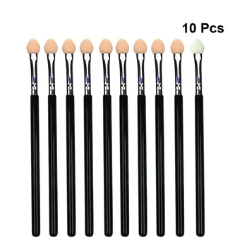 

10pcs Eyeshadow Brushes Tipped Oval Dual Color Sponge Applicator Makeup Brushes Eyeshadow Makeup Tools for Girls