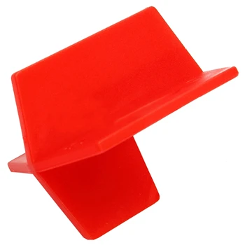 

50pcs 2mm Tile Leveling System 3 Side Tile Spacer - Cross And T Wall Floor, Red Single 3.5 * 2.8cm