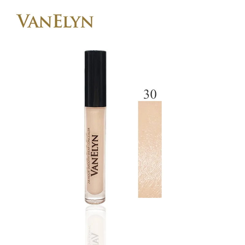 Number 30 Vanelyn 24-часовой стойкий консилер для девочек доступная натуральное матовое покрытие Водонепроницаемый легкий безупречный вид кисть для консилера - Цвет: Number 30