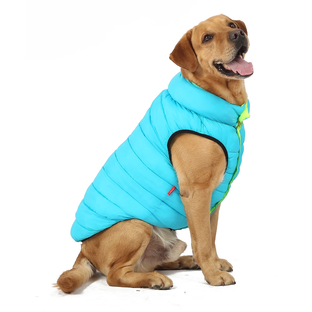 Chaqueta Reversible impermeable perros grandes, cálido de invierno para perros chaleco para Bulldog Golden Retriever, ropa para Labrador|Abrigos y chaquetas para perro| - AliExpress