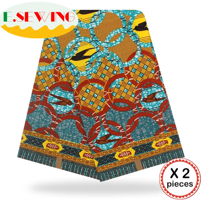 Анкара африканская восковая печатная ткань 12 ярдов Хлопок Воск Гана воск нигерийский стиль для шитья африканские платья одежда 111832