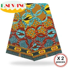 Анкара африканская восковая печатная ткань 12 ярдов Хлопок Воск Гана воск нигерийский стиль для шитья африканские платья одежда 111832