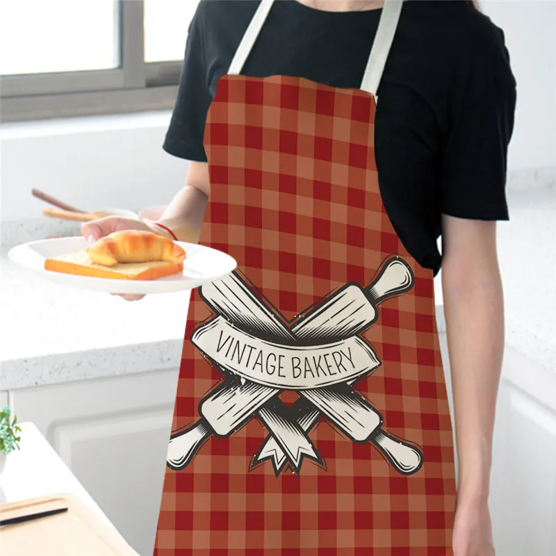 Bake Aprons Kitchen Aprons for Woman Home Decor Cotton Linen Sleeveless Apron Cooking Baking Waist Bib Tools