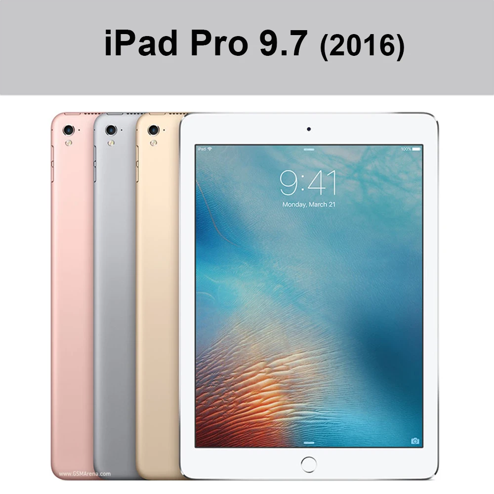 Apple iPad Pro 9.7 için 2016 Tablet kılıfı üç katlama standı braketi iPad  için PU deri kapak A1673 A1674 A1675 funda otomatik uyandırma - AliExpress