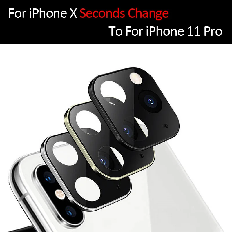 Защитная крышка из закаленного стекла для объектива камеры iPhone X XS максимальная