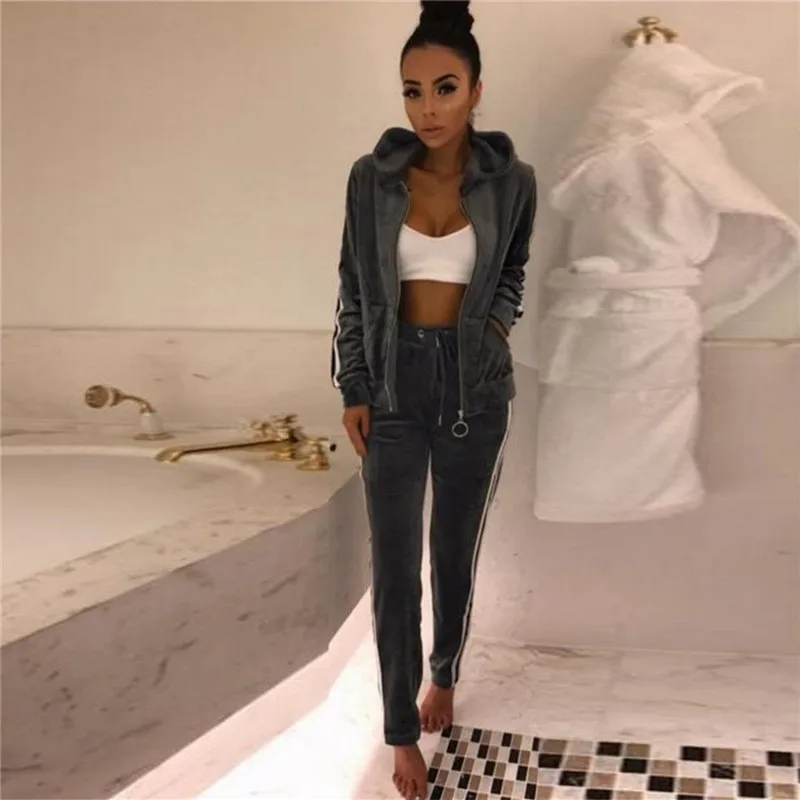 Lounge Wear Velvet Tracksuit