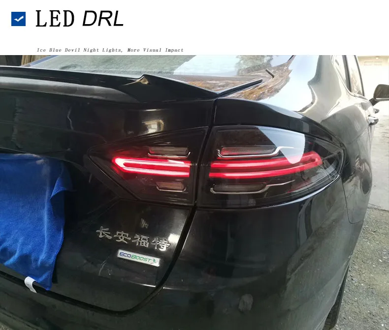 Автомобильный Стильный чехол для Ford Mondeo 2013- Mondeo задние фонари задний фонарь все светодиодный Mondeo задний фонарь динамический сигнал поворота