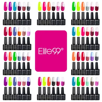 

Elite99 6PCS Fluorescent Color-Changing Gel Polish Set Soak Off Nail Varnish Gel Nail Polish Set Manicure 10ML UV LED Vernis Gel