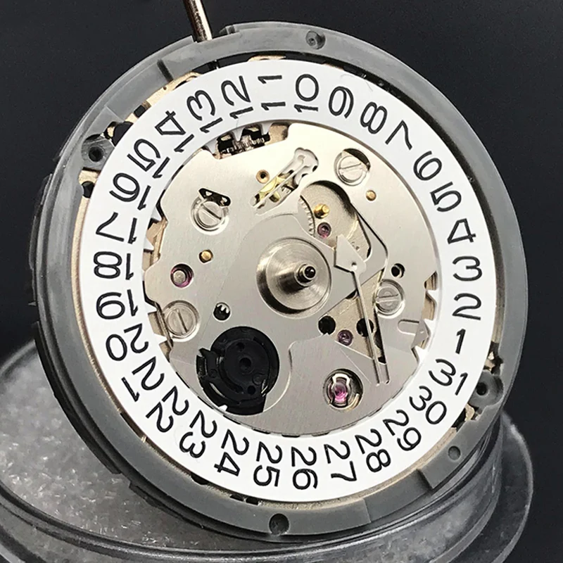 NH35A SEIKO японский механический механизм 24 Драгоценности с черно-белым датой NH35