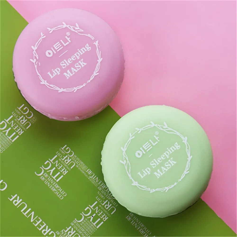 Маска для губ сна 2 вида цветов Macarons отшелушивающая увлажняющая искусственная