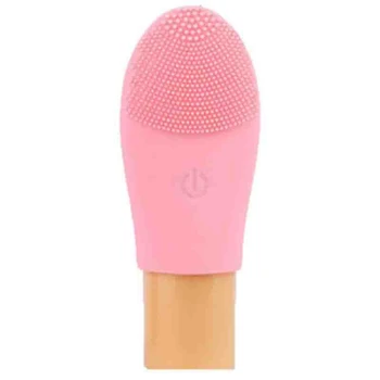

Pink Battery Electric Silicone Cleansing Brush Instrument Ultrasonic Vibration Beauty Device Pore Cleaner Cleansing Brush