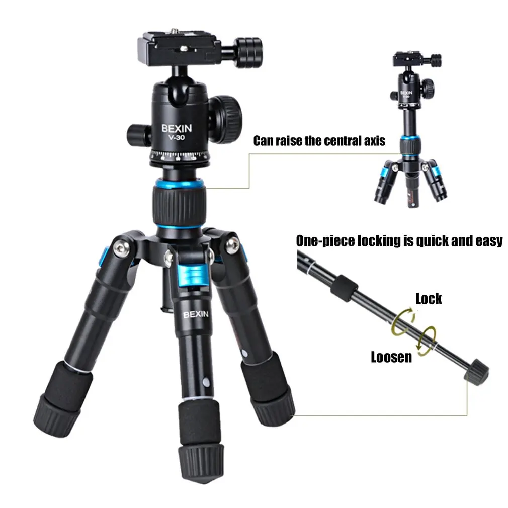 Tripod BEXIN M225S ULTRA COMPACT Desktop Macro Mini Tripod Kit with Ball Head For compact DSLR's and camcorders on desktop