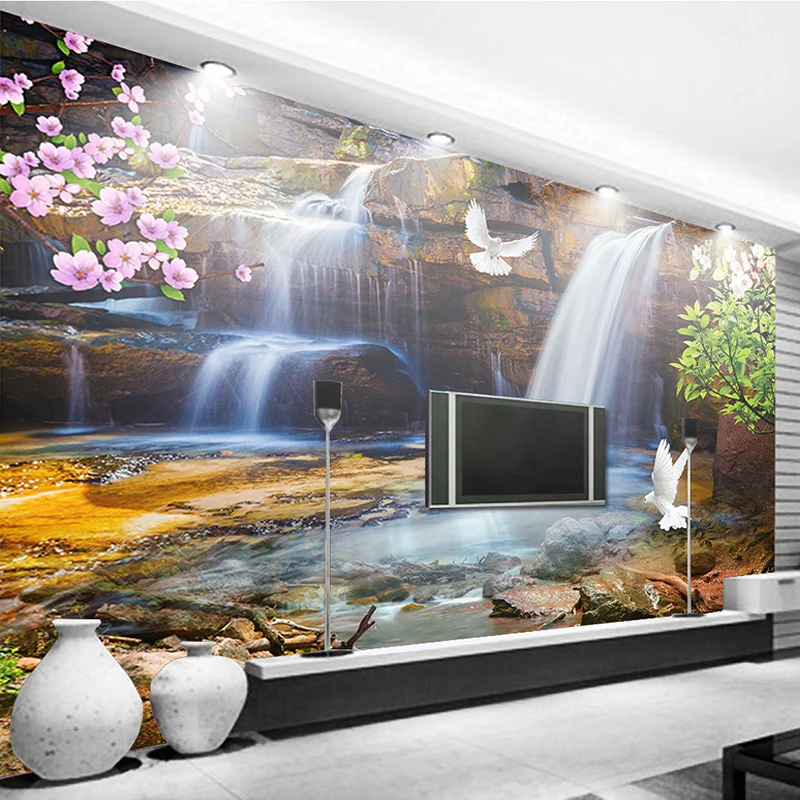 Custom-3D-Wallpaper-For-Walls-Roll-Waterfall-Running-Water-Natural-Landscape-Large-Mural-3D-Photo-Wallpaper (1)