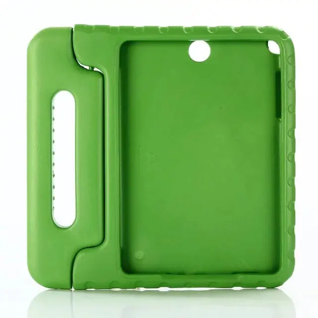 Детский безопасный нетоксичный EVA портативный противоударный чехол для планшета с ручкой для samsung Galaxy Tab A 9," SM-T550 SM-T555+ ручка - Цвет: Зеленый
