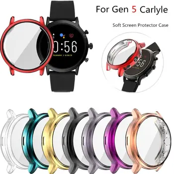 

Protective Case For F-ossil Gen 5 Carlyle Smart Watch Cases Cover for F-ossil Gen 5 Carlyle Smartwatch TPU Plating Cover Woman