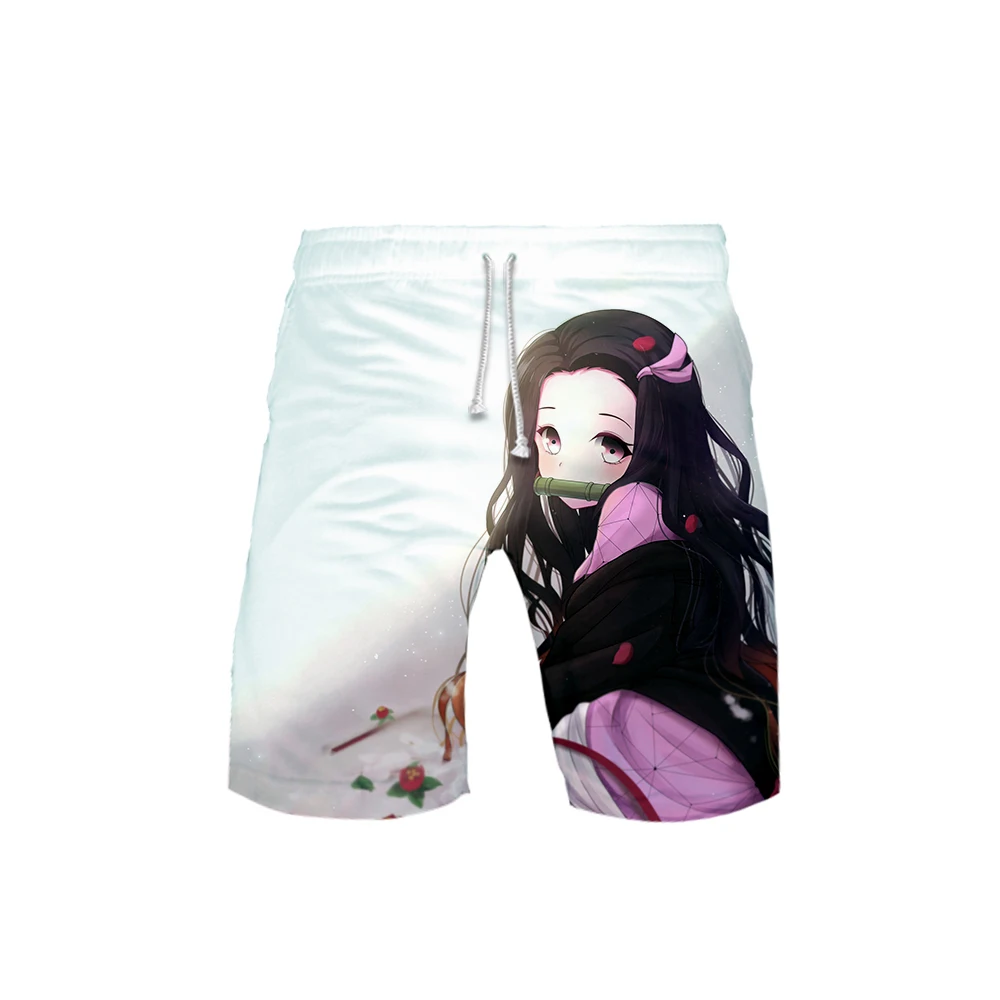 Demon Slayer Kimetsu no Yaiba 3D Харадзюку летние мужские пляжные шорты Новое поступление повседневные мужские Мягкие штаны для отдыха