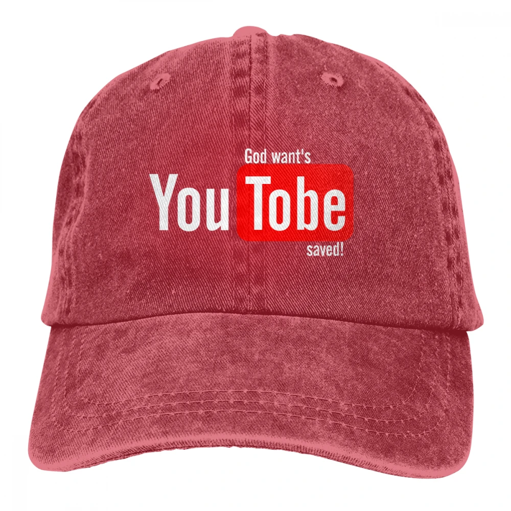 God Save You Casquette черные унисекс Мужские Женские джинсовые бейсболка с ремешком кепки регулируемые Гольф папа шляпа