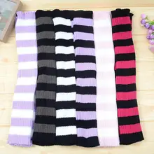 1pair Japanese Women's Socks Girl Over The Knee Stripe Latin Ballet Socks Dancing Color Pile Matching Leggings Y2s8