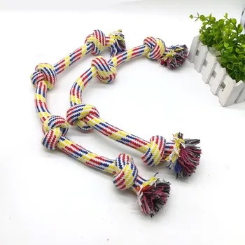 

60CM 200g Dog Chew Toys Cotton Pure Handmade Dog Chew Play Interactive Teeth Cleaning Duarable Toys For Large Dogs Pet Goods