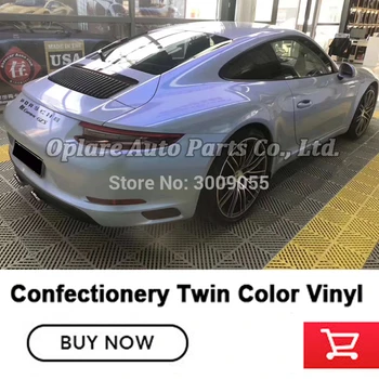 

Highest quality Vehicle wrapping paper magic dream twin color candy Ash wrapping film car wrapping roll low initial tack