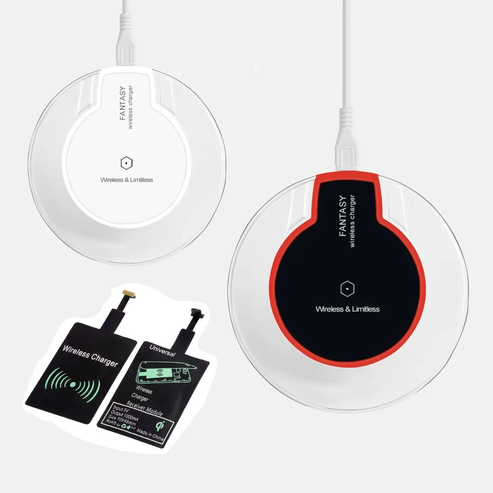 Qi Wireless Charger Receiver Charging Adapter Receive for Samsung Galaxy S9 S8 Plus Wireless Charger for iPhone XS MAX XR afbeelding