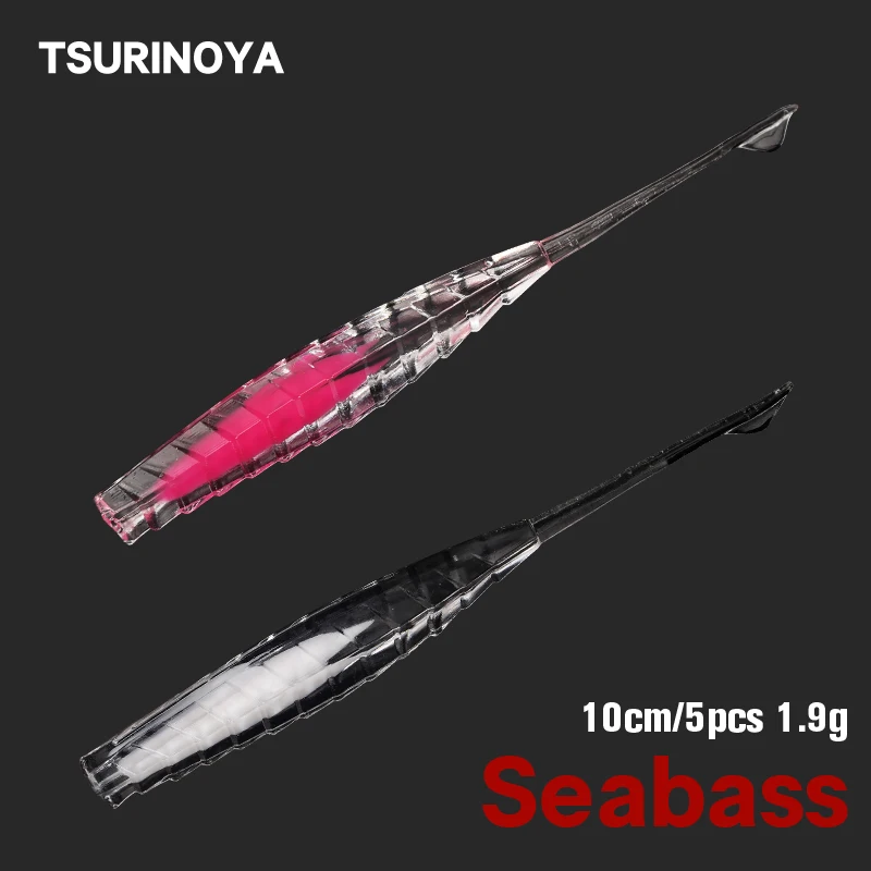 TSURINOYA мягкие приманки PHANTOM 10 см 2 9 г двухцветные рыболовные Seabass Искусственные