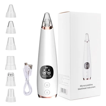 

Blackhead Remover Vacuum - Facial Pore Vacuum Extractor Electric Acne Cleanser Extractor Kit USB Rechargeable Blackad Suction