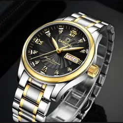 HD светящиеся карнавальные мужские часы лучший бренд класса люкс водонепроницаемые полностью стальные автоматические механические