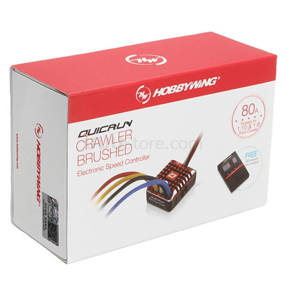Hobbywing QuicRun ESC 110 1/8 1080 Crawler Brush Brushed WP 80A